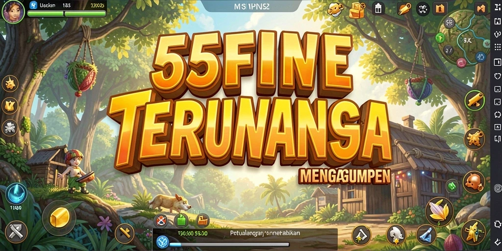 Tampilan menarik dari gameplay Open World di 55FIVE.