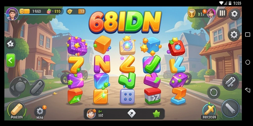 Tampilan gameplay seru dan menantang dari 68IDN.