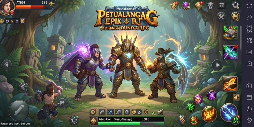 Tampilan gameplay yang mendebarkan dari AT866 dengan aksi RPG.