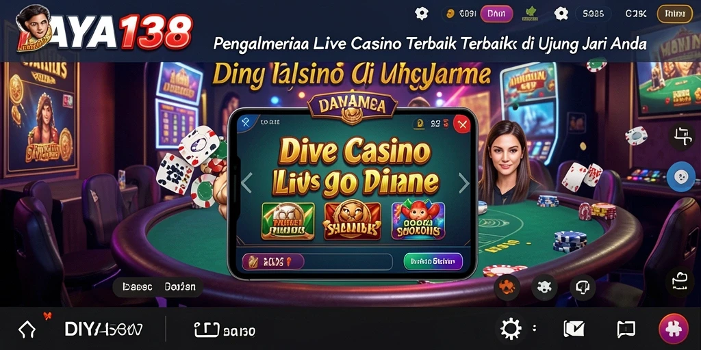 Tampilan gameplay Live Casino yang menarik di DAYA138.