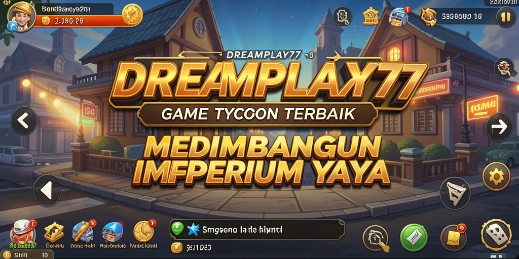 Screenshot utama DREAMPLAY77 menampilkan gameplay menarik di dunia Tycoon.