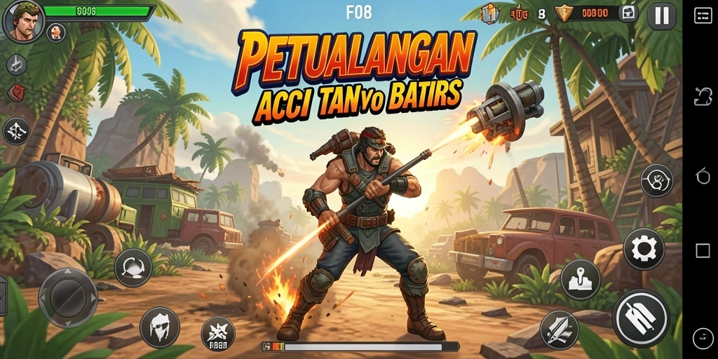 Tampilan gameplay F08 yang penuh aksi dan menegangkan.