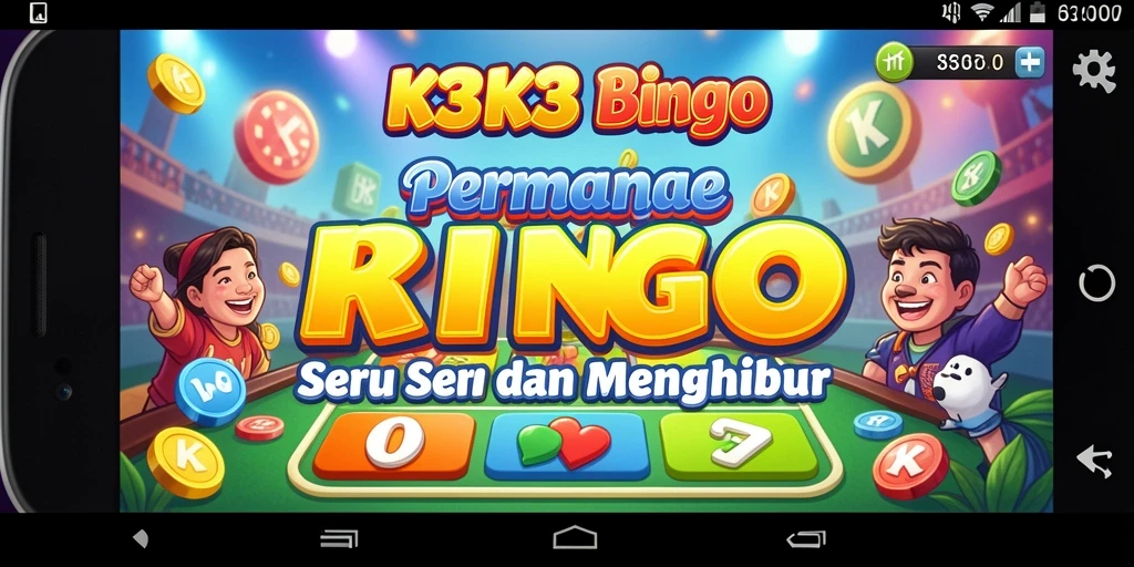 Tampilan seru dari gameplay Bingo di K3K3.