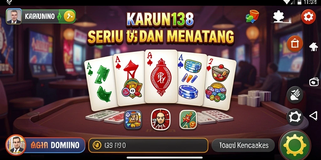 Tampilan gameplay seru dalam KARUN138 dengan aksi Domino.