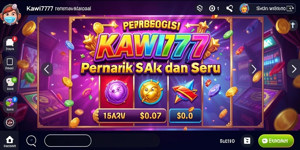 Tampilan gameplay KAWI777 yang memukau dengan fitur slot menarik.