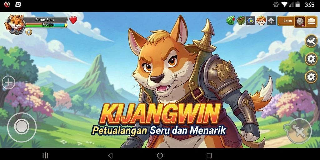 Tampilkan gameplay seru KIJANGWIN dengan karakter Anime yang menarik.