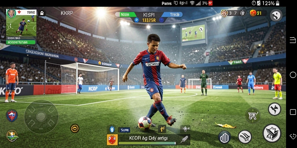 Tampilan aksi seru di lapangan dalam gameplay KKRP.