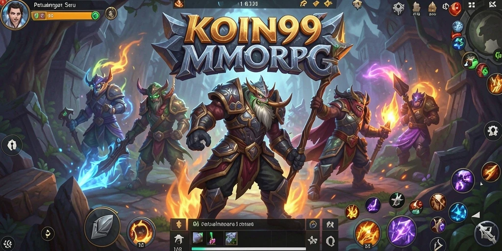 Tampilan gameplay menarik dalam KOIN99 di dunia MMORPG.