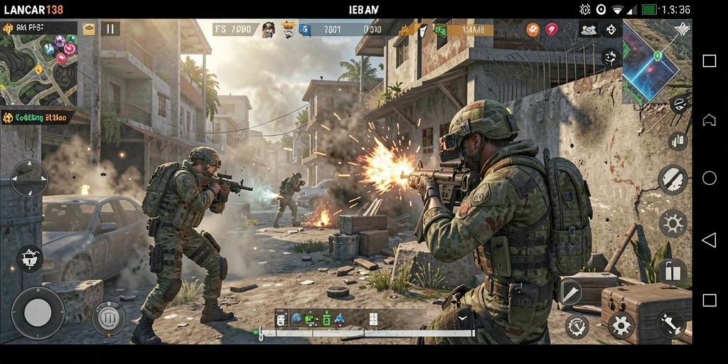 Tampilan gameplay menembak di LANCAR138 yang menegangkan.