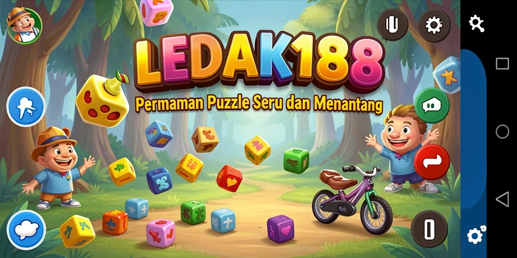 Tampilan screenshot menunjukkan gameplay menantang dari LEDAK188.