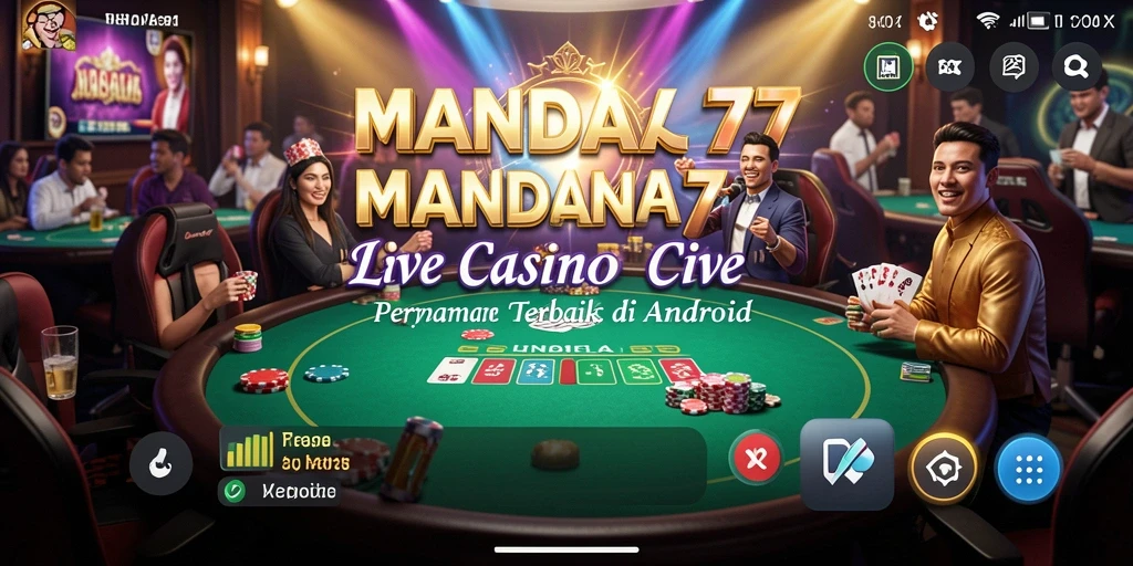 Tampilan menarik dari gameplay Live Casino MANDALA77.