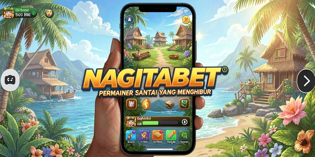 Tampilan gameplay NAGITABET yang ceria dan interaktif