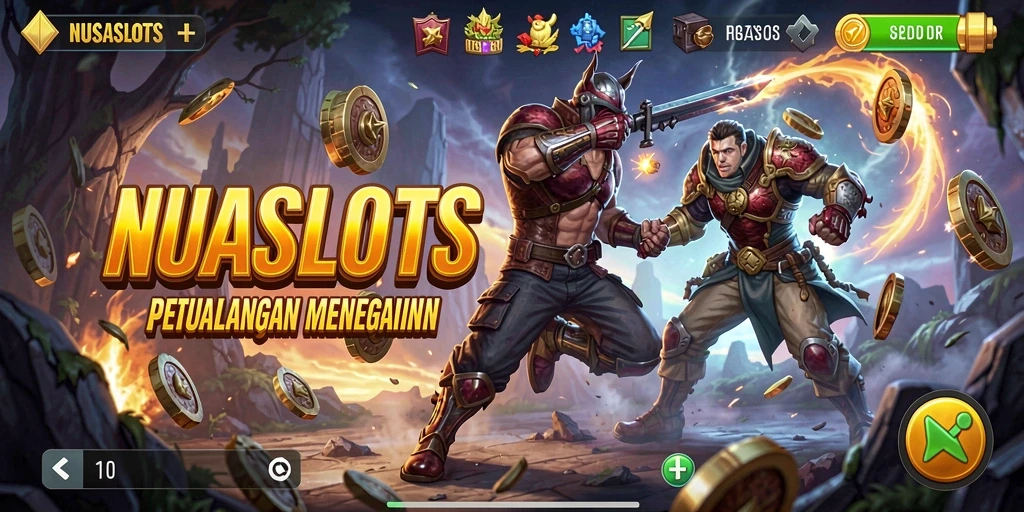 Tampilan gameplay yang mendebarkan di NUSASLOTS.