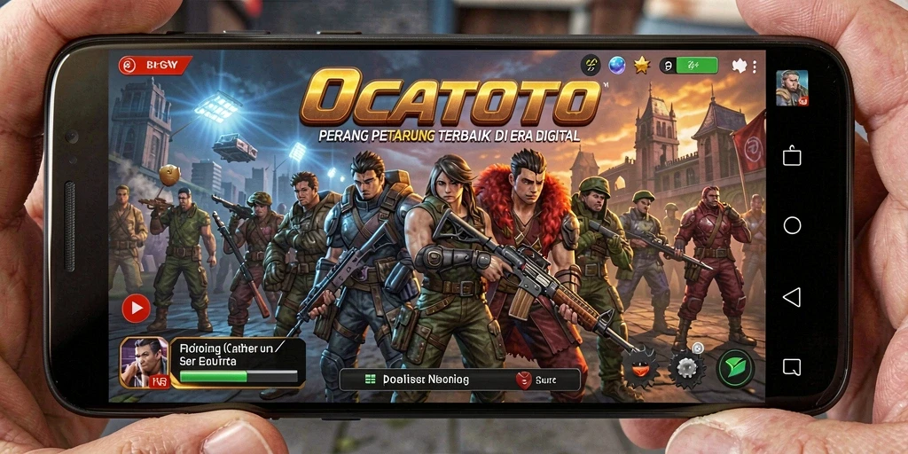 Tampilan gameplay OCATOTO yang menegangkan dalam pertarungan.