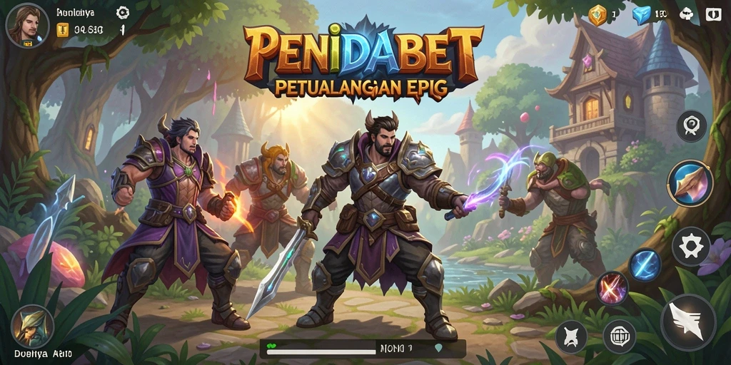 Tampilan gameplay seru PENIDABET dengan aksi RPG mendebarkan.