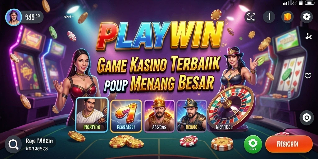 Tangkapan layar utama dari GAMEPLAY Kasino yang mendebarkan.