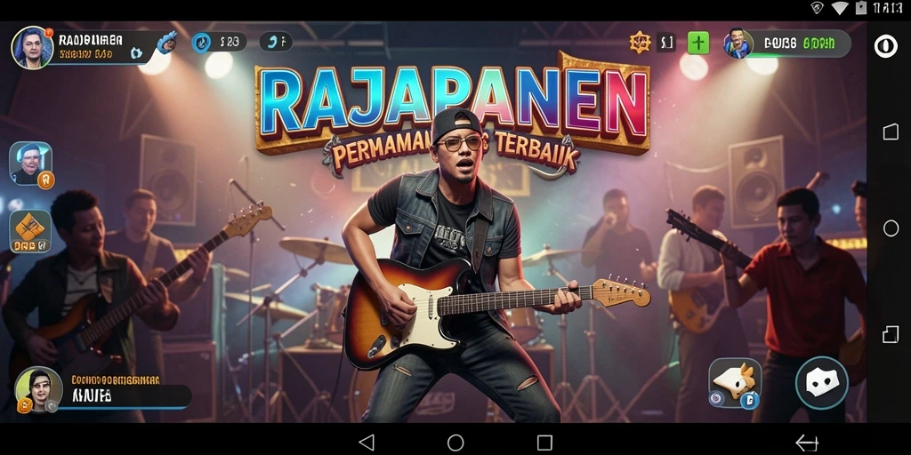 Tampilan menarik gameplay RAJAPANEN dengan ritme musik.
