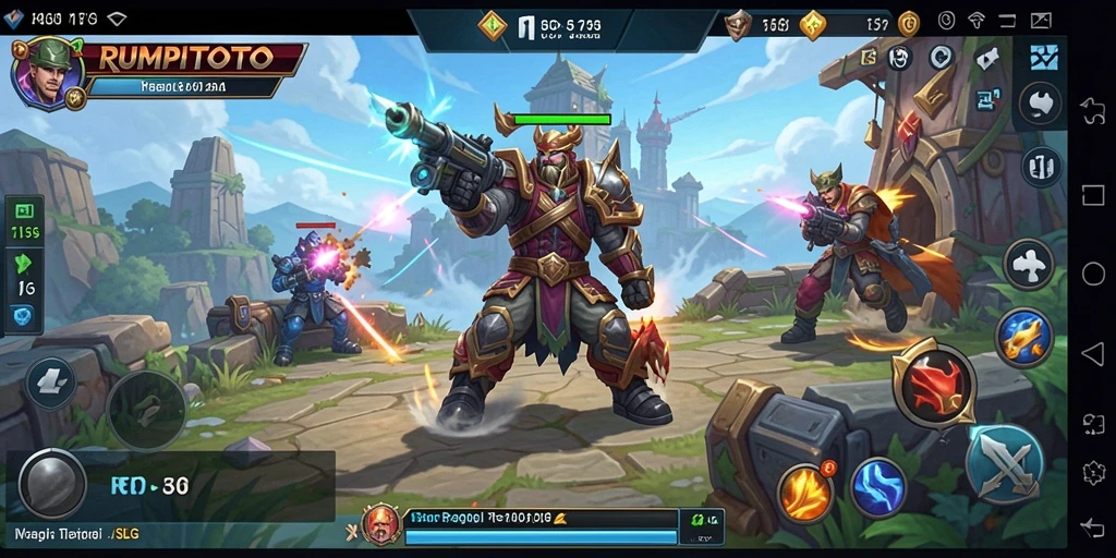 Tampilan menarik dari gameplay RUMPITOTO yang seru.