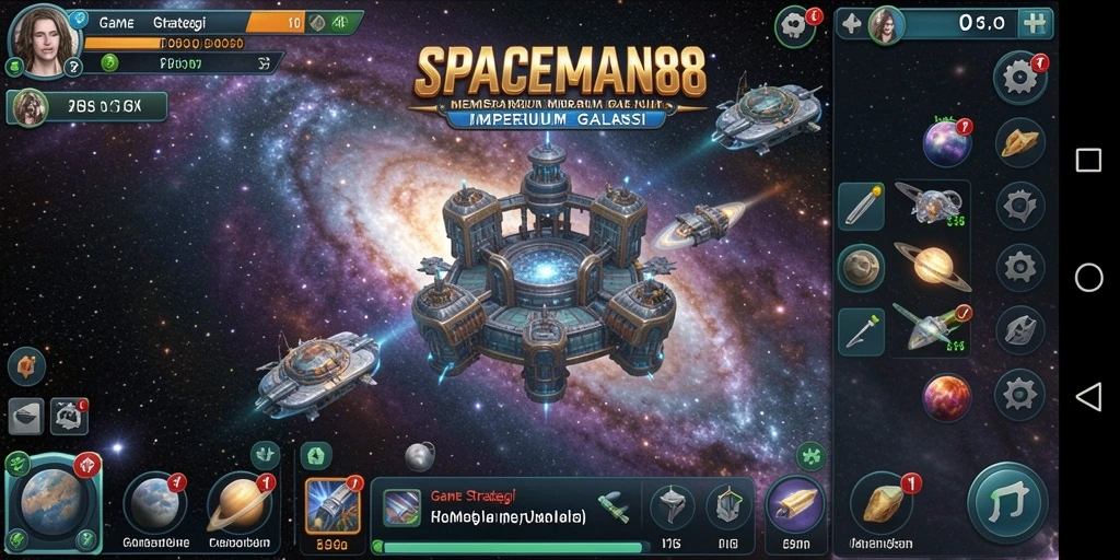 Tampilan gameplay SPACEMAN88 dengan aksi strategi luar angkasa yang dinamis.