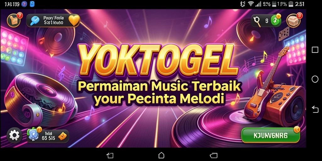 Tampilan antarmuka YOKTOGEL saat memainkan lagu dengan lirik.